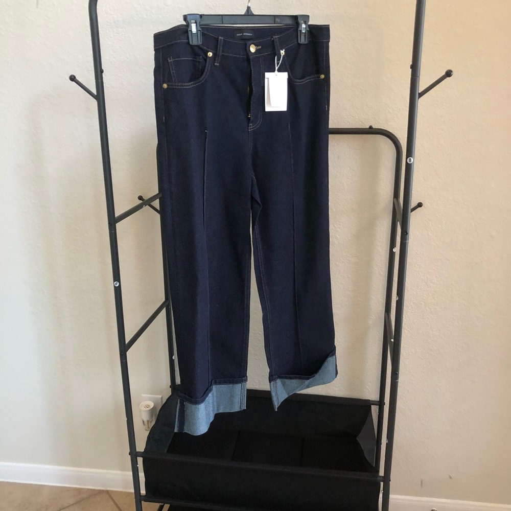 Classic Navy Ankle Jeans